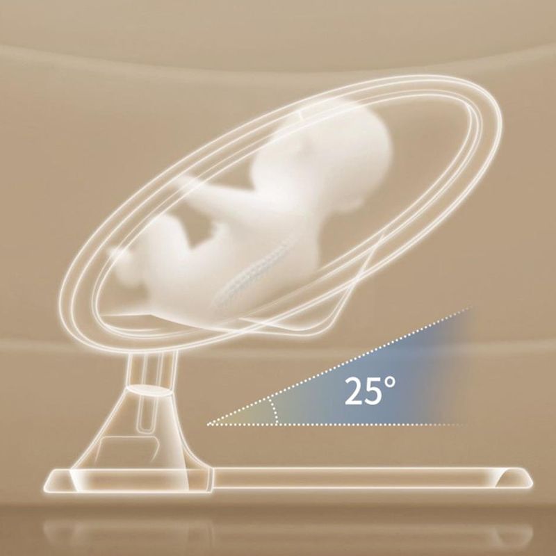Electric Bedside Oval Bassinets Washable Side Crib Machine for Bedroom