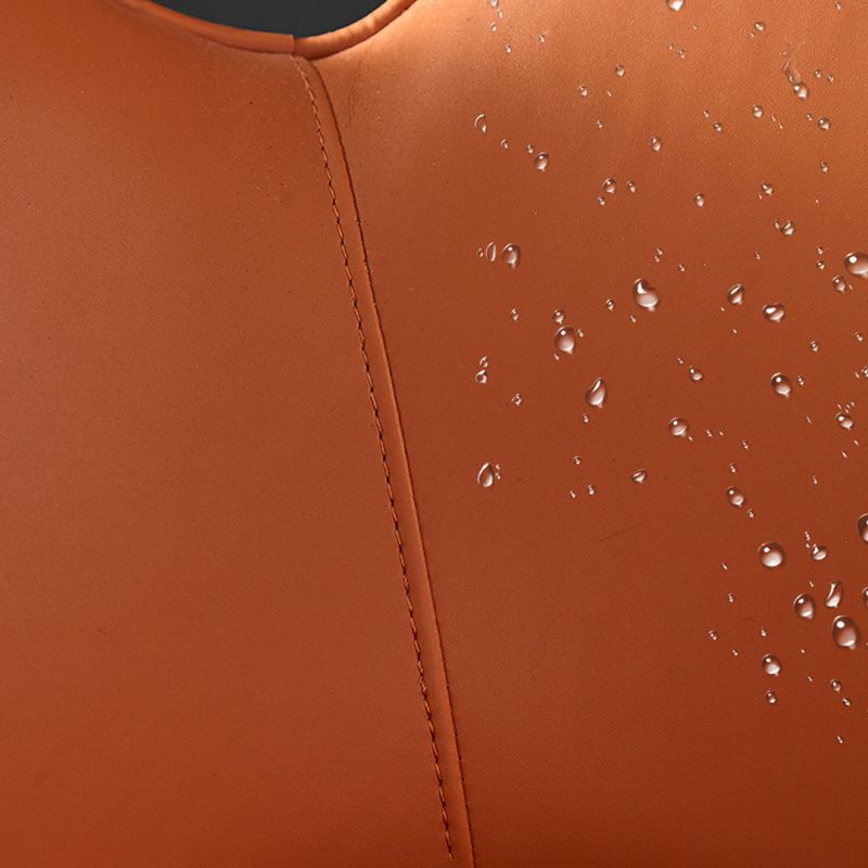 33.46" Wide Tight Back Chair Leather Black 4-Star Base Arm Chair