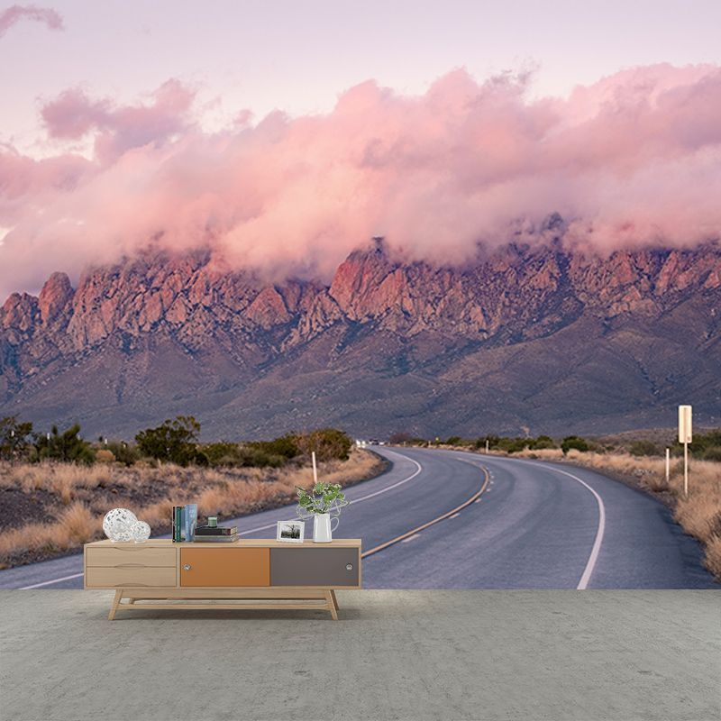 Environmental Wall Mural Wallpaper Highway Living Room Wall Mural