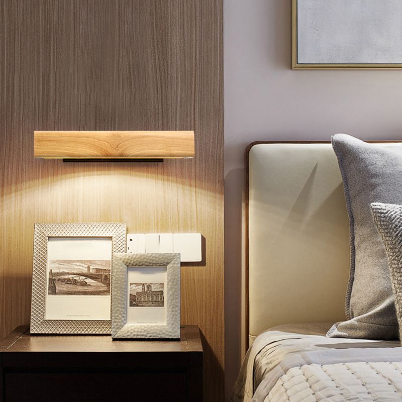 Rechthoekige badkamer LED SCONCE LICHTING WOOD Moderne ijdelheid Lichtlijn voor badkamer
