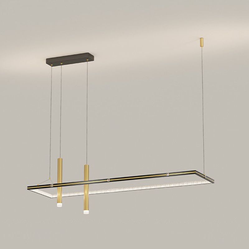 Modern 3-Light Golden Kitchen Island Lighting LED Island Pendant Lighting