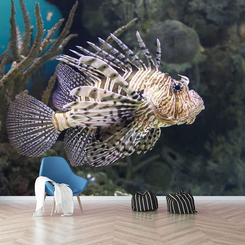 Tropical Seabed Landscape Mural for Living Room Decoration, Moisture Resistant