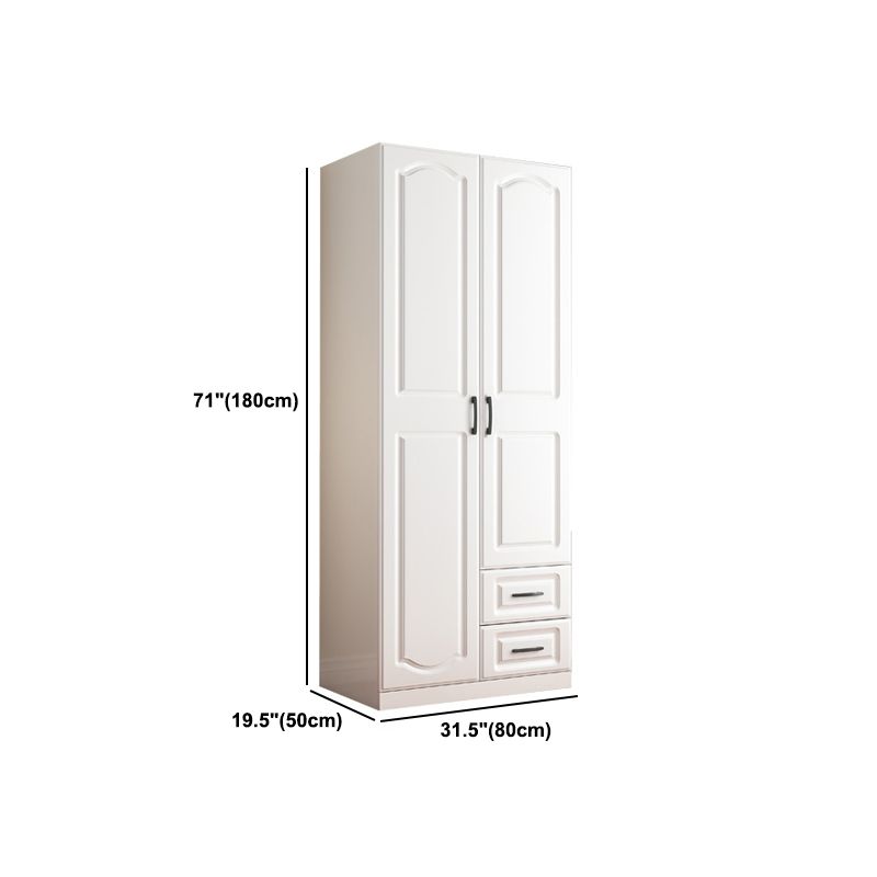 Engineered Wood Wardrobe Armoire Modern Style Wardrobe for Bedroom