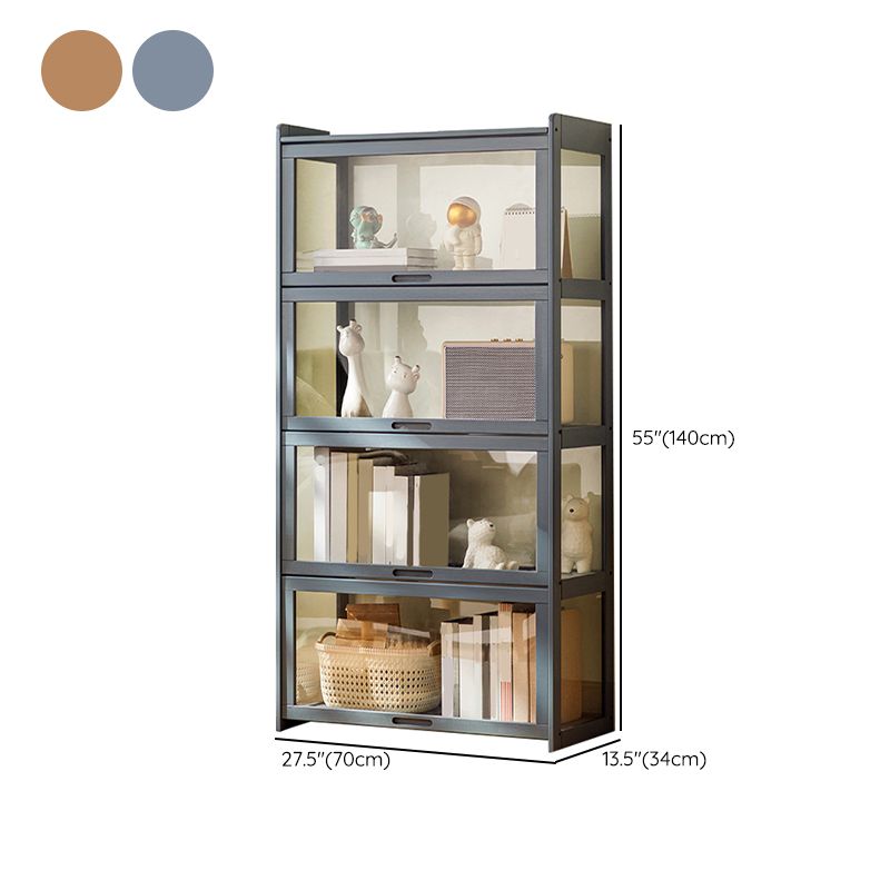 27.6" W Rectangle Accent Cabinet, Contemporary Chest in Natural/Gray