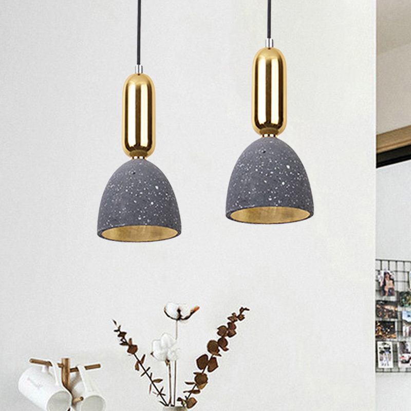 1 salle à manger légère pendentif macaron blanc / noir / rose plafonnier luminaire avec ombre en terrazz en dôme