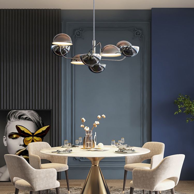 8 têtes Postmodern Chandelier Plafond Plafond Pendant pour le salon salle à manger