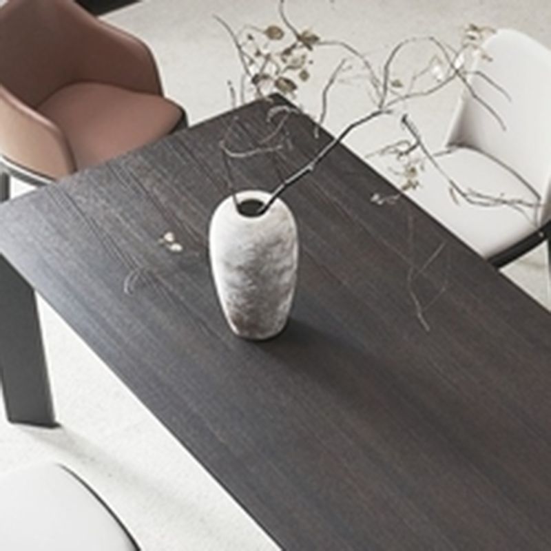 Industrial 1/2/5/7 Pieces Furniture Solid Wood Rectangle Dining Chairs Set in Black