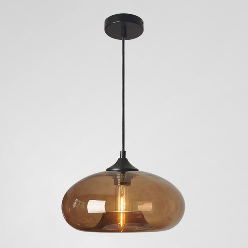 Zeitgenössischer Stil schattierter Anhänger Leuchte Leuchte Glas Esszimmer Anhänger Licht Kit