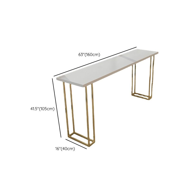 Glam Style Rectangle Counter Set 1/5 Pieces Solid Wood Bistro Set