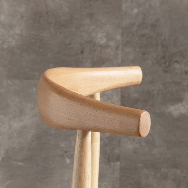 Glam Style Side Chair Wooden Open Back Indoor Dining Side Chair