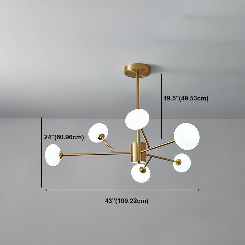 Lampadario in rame in rame a sospeso contemporaneo