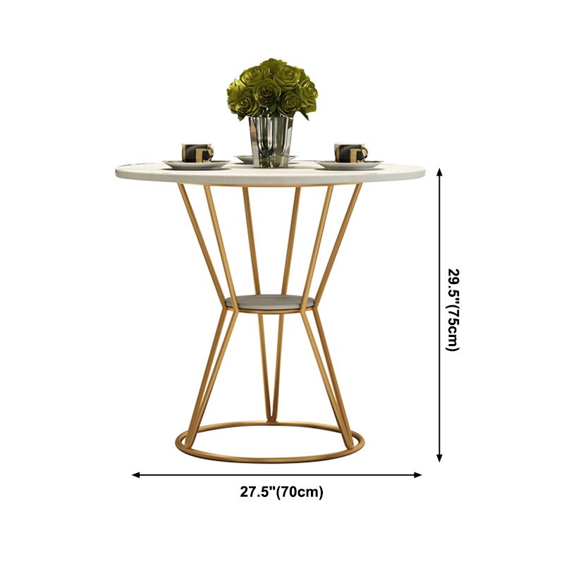 Table à manger de luxe traditionnelle table de pierre fritrée avec base de piédestal