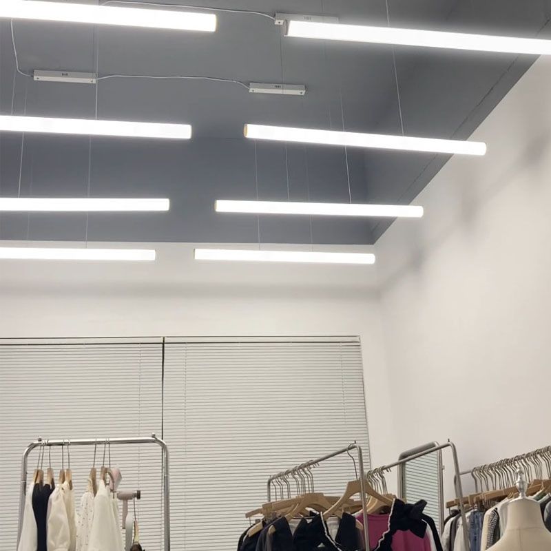 Modern Style Linear Shape Island Lighting Idea Metal 1-Light Island Pendant in White