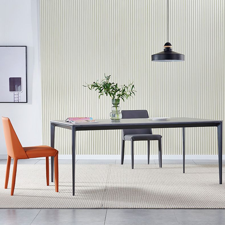 Modern 1/3/4/7 Pieces Dining Set Rectangle Sintered Stone Dining Table Set