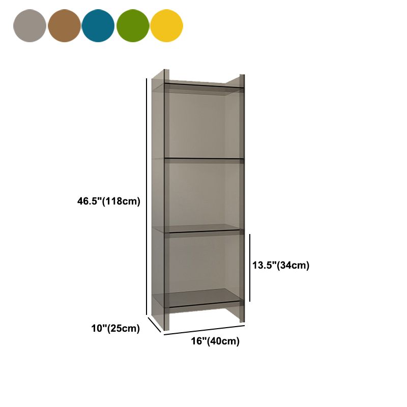 Scandinavian Home Office Bookshelf Acrylic Closed Back Bookcase