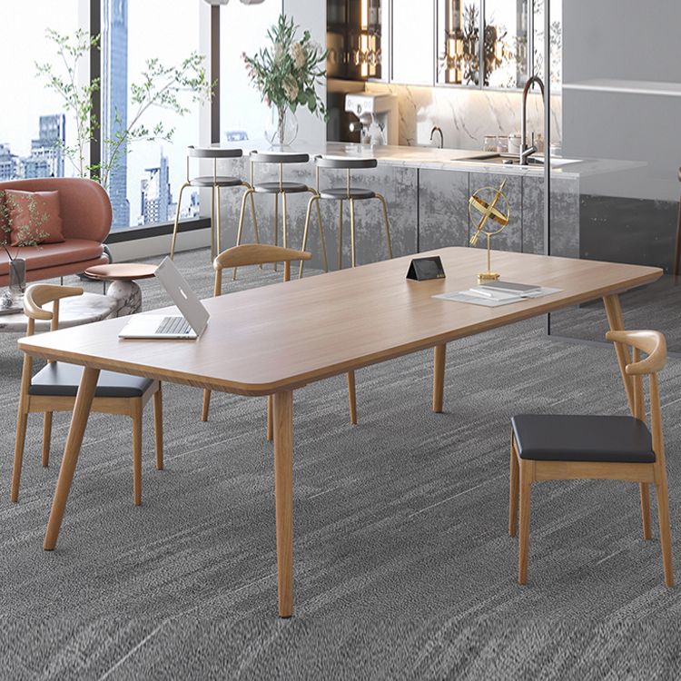 Modern Rectangle Pine Solid Wood Table 4 Legs Home Kitchen Dinner Furniture