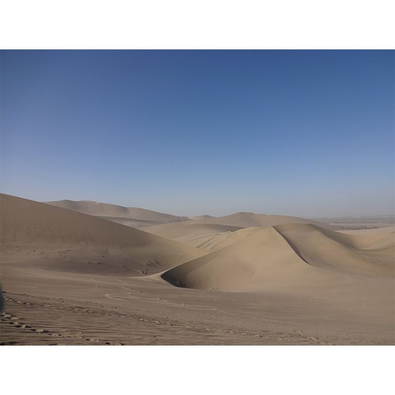 Wind Erosion Desert Wall Mural Modernism Wall Covering for Sitting Room