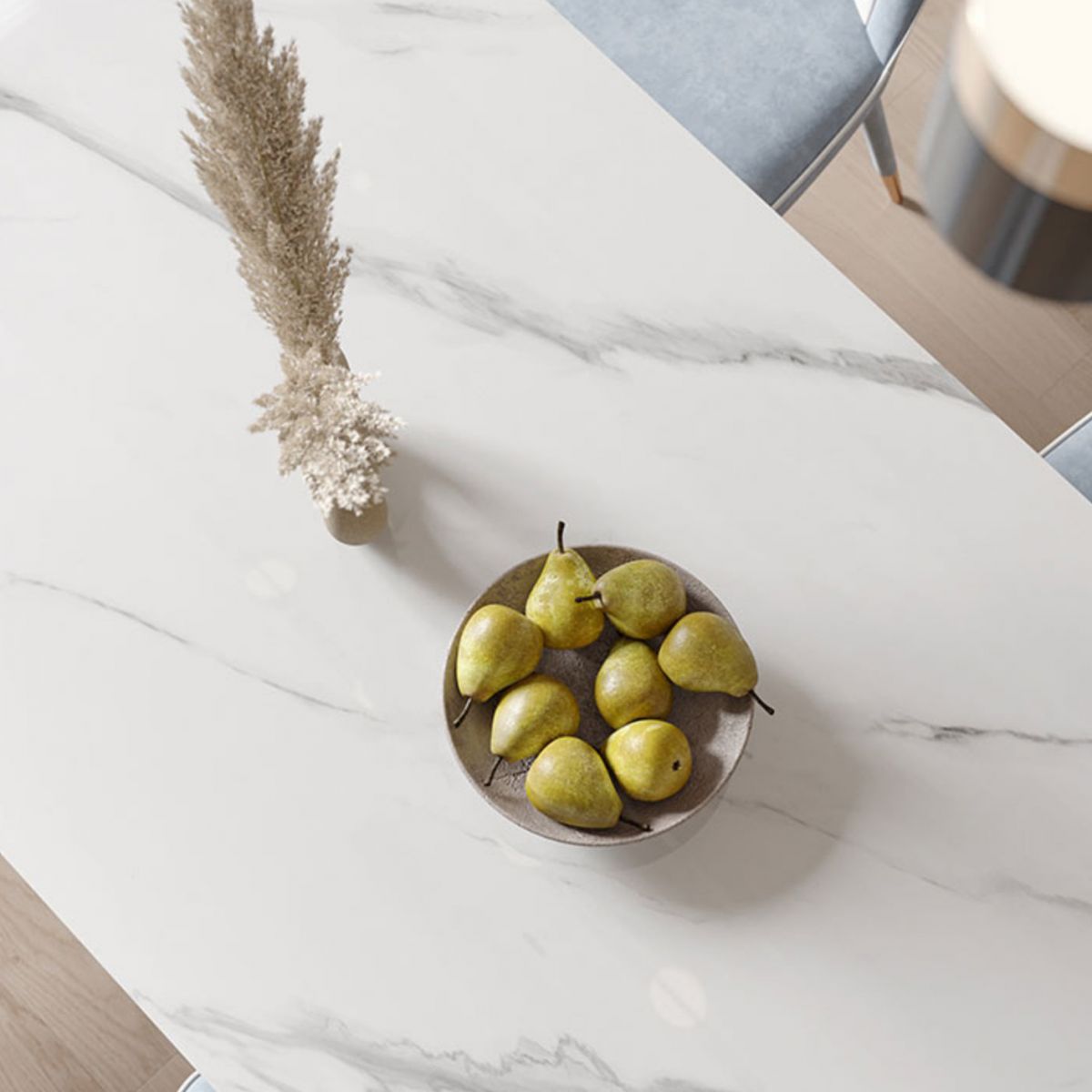 Modern 1/5 Pieces Dining Set Stone Dining Table for Dining Room