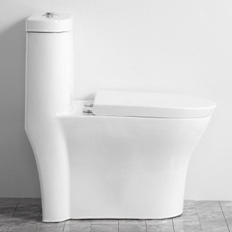 Contemporary One Piece Toilet Bowl Floor Mount White Urine Toilet for Bathroom