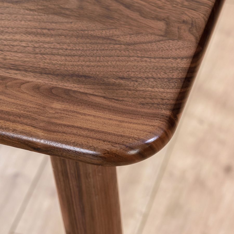 Mesa de comedor rectangular de lujo tradicional de madera maciza, mesa superior de madera para comedor