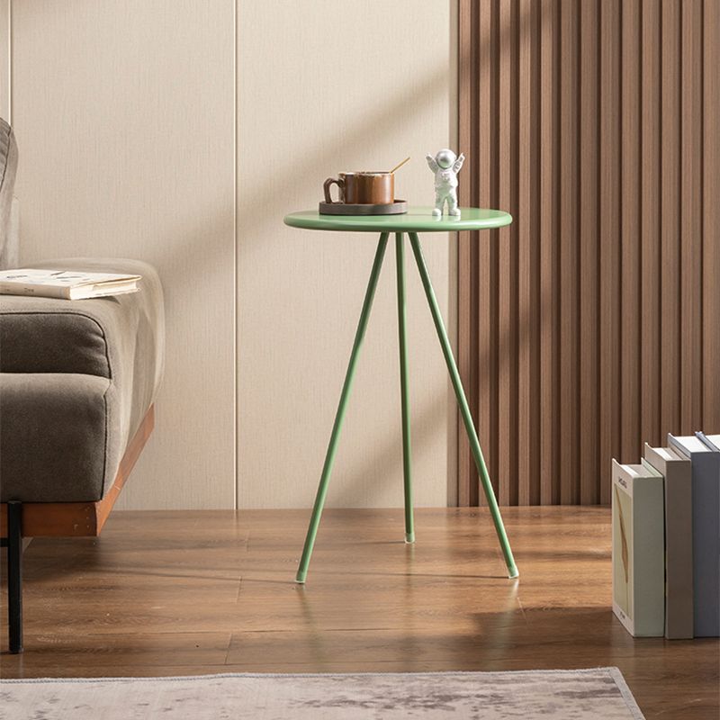 Metal White/green/black/gold 3 Legs Base Design Round Coffee Table