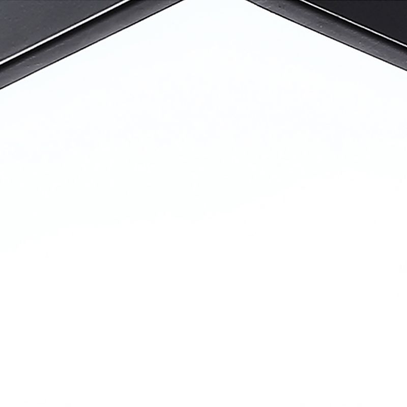 Lustre en forme de géométrie moderne en fer, 1 lumière vers le bas, éclairage suspendu pour le bureau