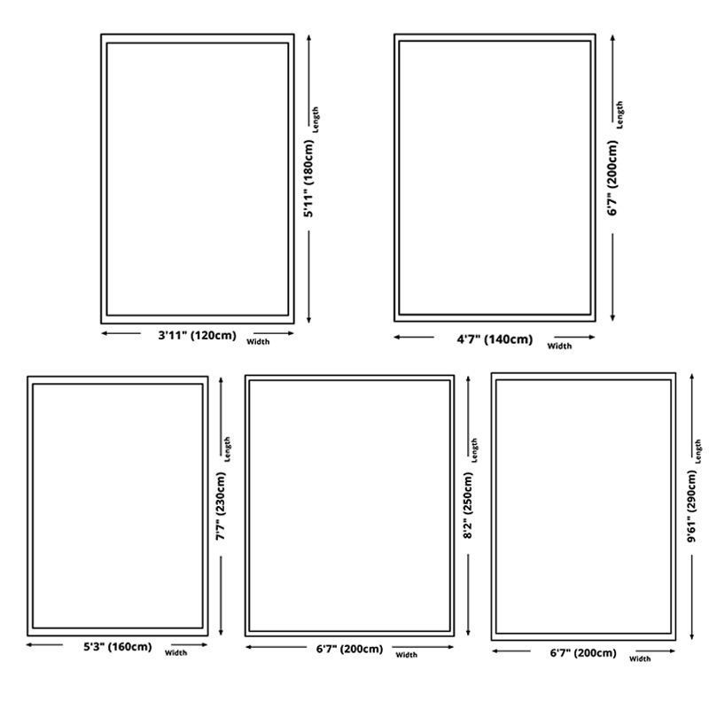 Spezialer Florentiner-Fliesenteppich mehrfarbiger Polyester Teppich Anti-Rutsch-Rückschlagteppich für Wohnzimmer