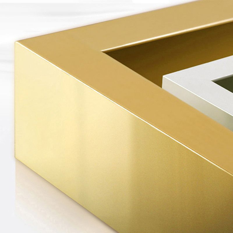 Modern Accent Chest with Storage Drawers and 4 Golden Legs Chest