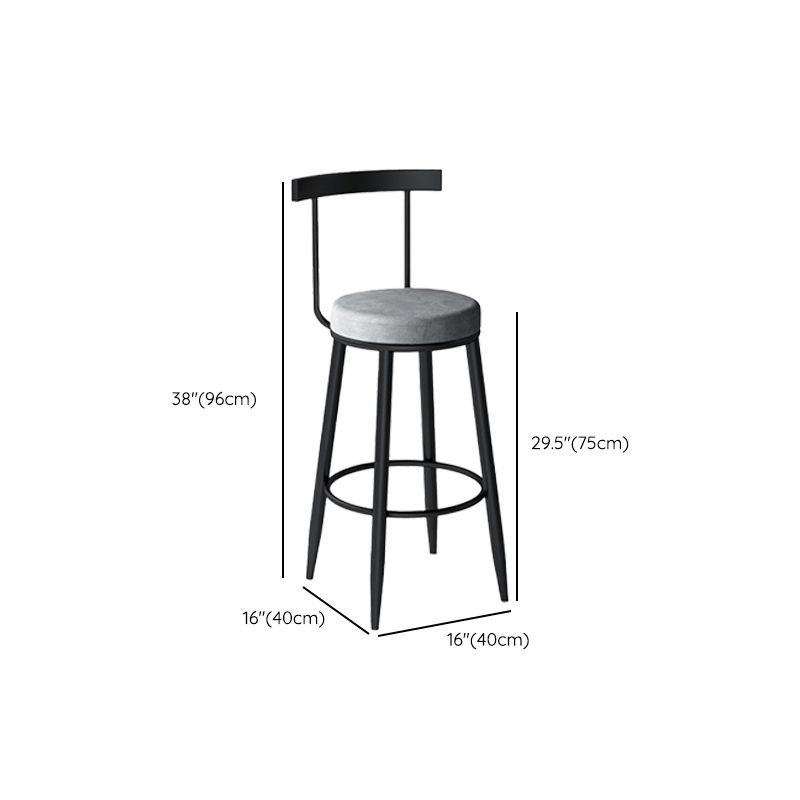 Armless Counter Height Stools with Footrest, Contemporary for Bristol