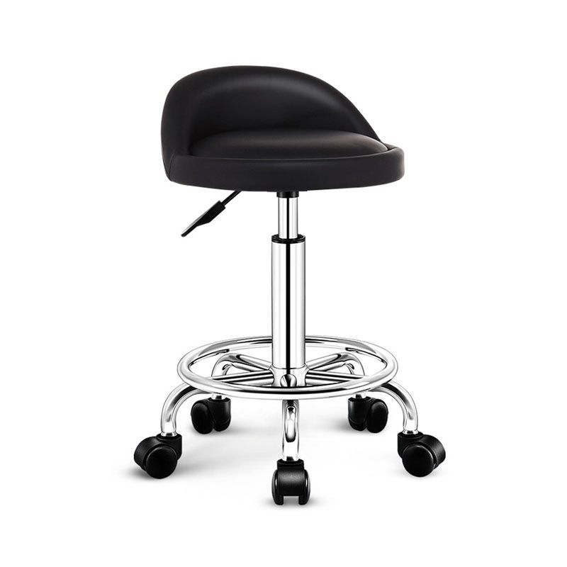 Modern Rotatable Liftable Counter Stool Steel Barber Shop Bar Stool with Cushion