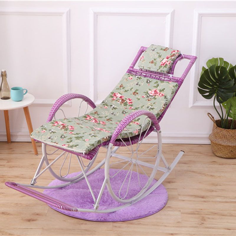 Mid Century Modern Style Rocking Chair Single Indoor Rocking Chair with Cushion