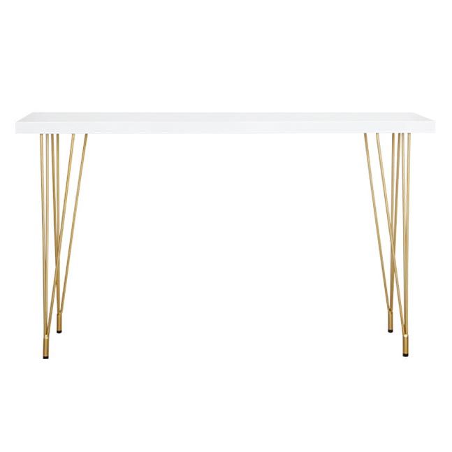 Glam Style 1/2/4 Pieces Faux Marble Bar Table Set Fixed Table Counter Set for Home Use