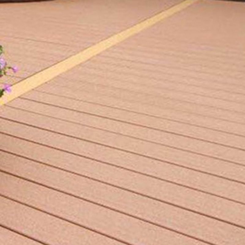 Deck Plank Interlocking Wood Stripe Pattern Outdoor Flooring Deck Plank 5-Pack