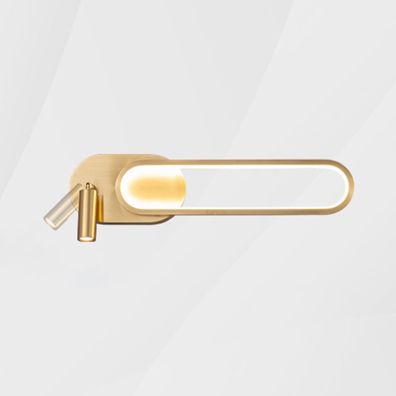 Simple Wall Lamp Modern LED Wall Mount Lamp with Silica Gel Shade for Bedside