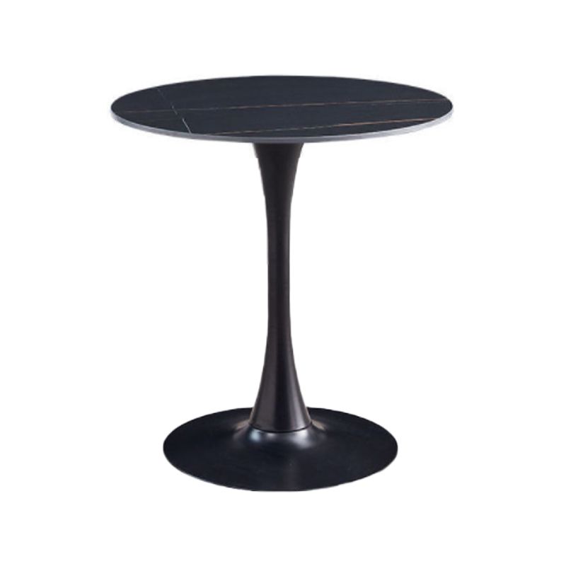 Round Dining Table Contemporary Style Stone Dining Site Table with Tulip Base