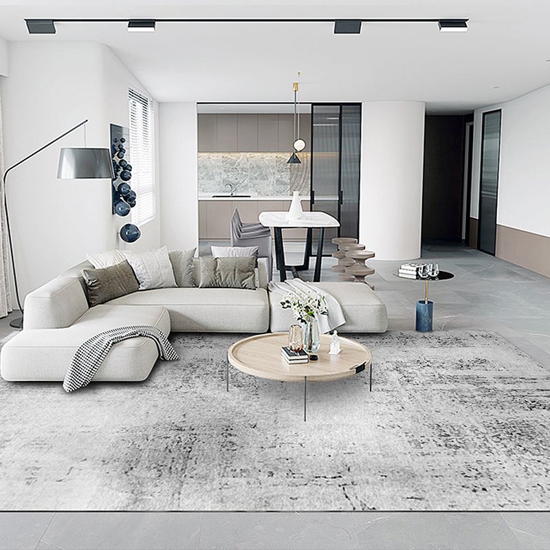 Fancy Modern Arae Carpet Tie-Dye Pattern Polyester Area Rug Stain Resistant Rug for Living Room