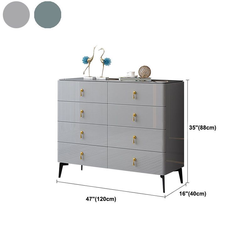 Glam Wooden 16" Wide Storage Chest Bedroom Chest with Drawers