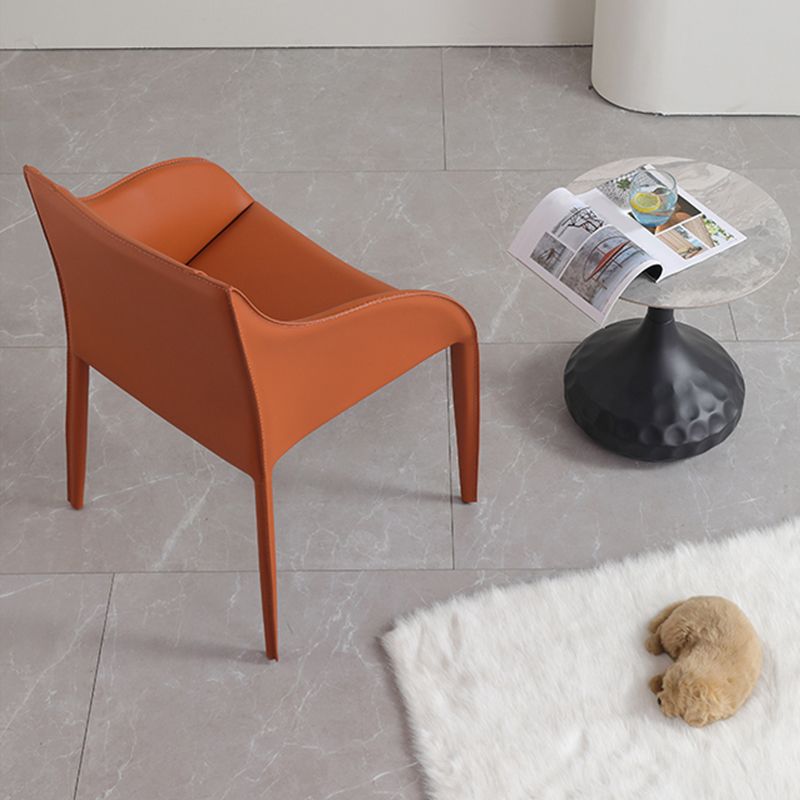 Contemporary Faux Leather Arm Chair Indoor Upholstered Chair