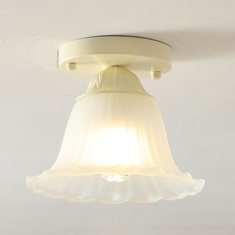 Nordic 1 Light Ceiling Light Glass Flush Mount Ceiling Light Fixture for Bedroom