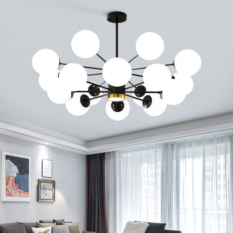 2 Schichten minimalistischer Kronleuchter Glasanhänger Kronleuchter für Esszimmer Schlafzimmer