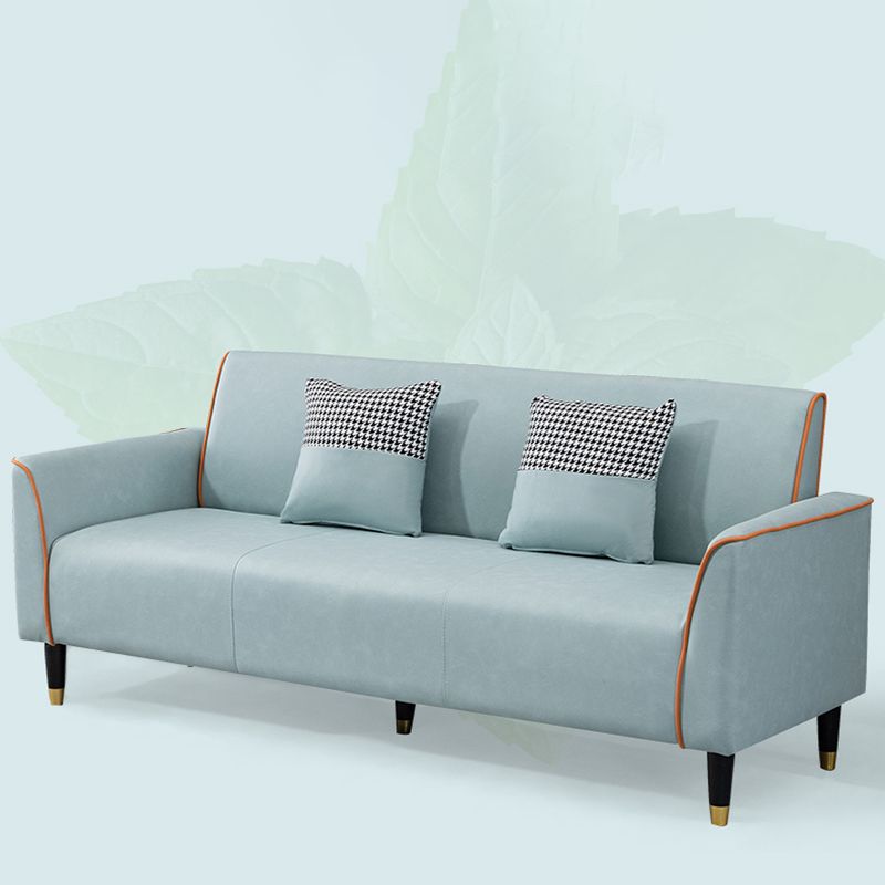 Pillows Included Standard Sofa Stain Resistant Settee with Leg