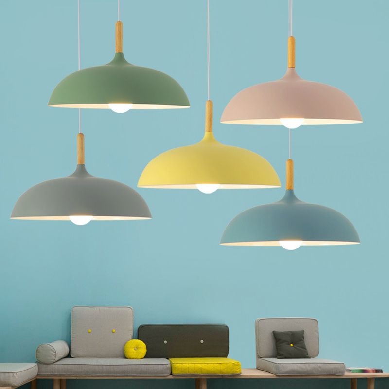 Nordic Hanging Light Colorful Metal Pendent Lighting Fixture for Sitting Room