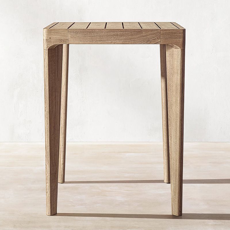 Farmhouse Solid Wood Dining Table Teak UV Resistant Dining Table