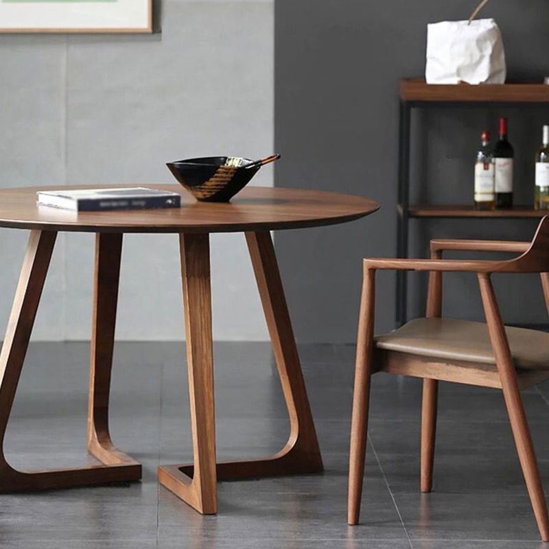 Ronde dubbele voetstuk eetplaats tafel eigentijdse stijl dinette tafel