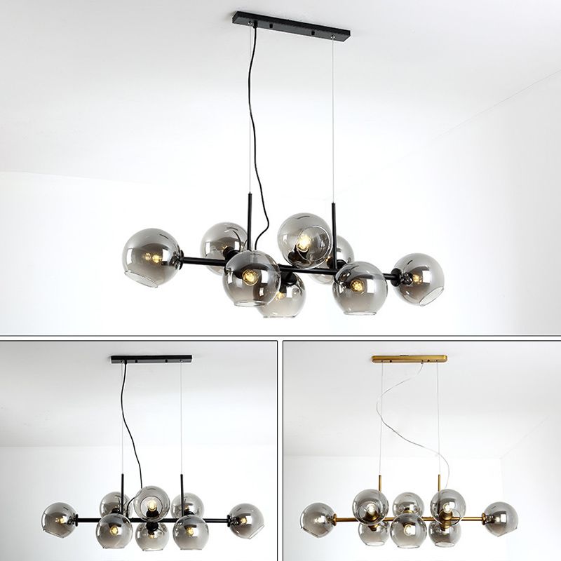 Modern Unique Shape Hanging Ceiling Lights 8 Lights Hanging Light Fixtures for Dining Room
