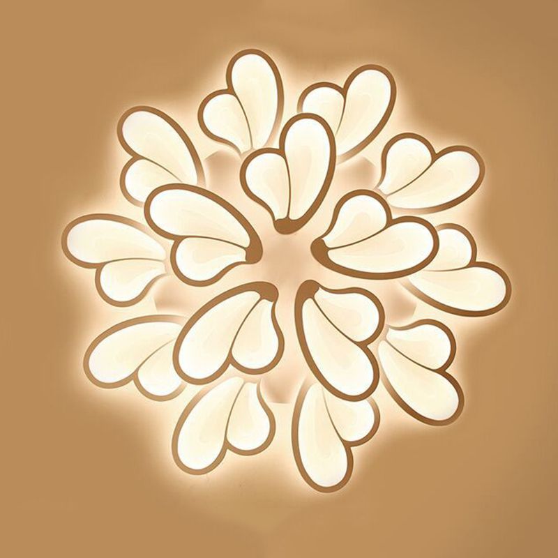 Floral Flush Mount Ceiling Light Acrylique Modern Simplicity Flush Mount Ceiling Light for Bedroom