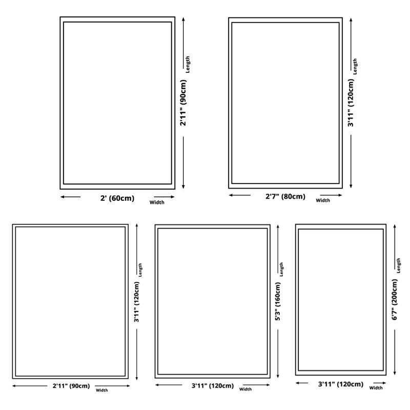 Color Mixed Simplicity Area Carpet Polyester Marbling Print Indoor Rug Anti-Slip Backing Carpet for Living Room