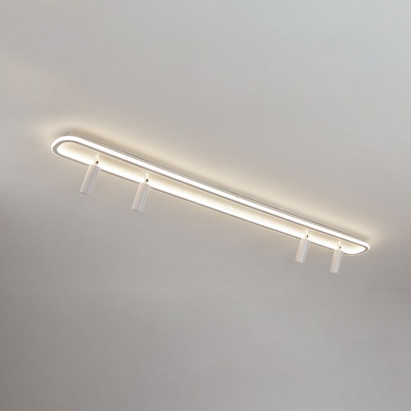 Plafonnier LED sur Rail en forme de géométrie, montage encastré en fer, Style moderne et Simple, pour salle à manger