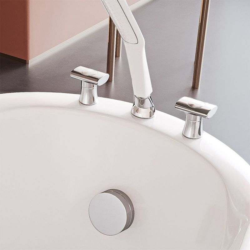 Back to Wall Bathtub Antique Finish Soaking Acrylic Bath Tub