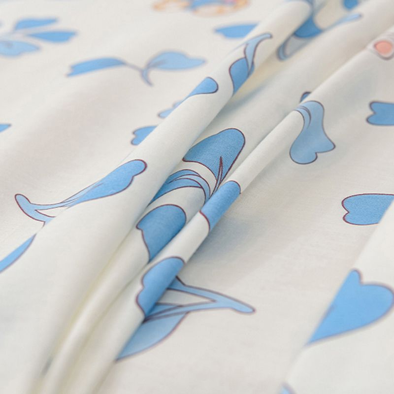 Sheet Set Cotton Floral Printed Ultra Soft Wrinkle Resistant Breathable Bed Sheet Set